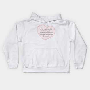 1 Cor 13 - Love is ... Kids Hoodie